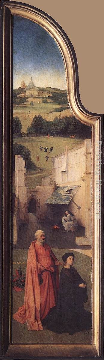 St. Peter with the Donor painting - Hieronymus Bosch St. Peter with the Donor art painting